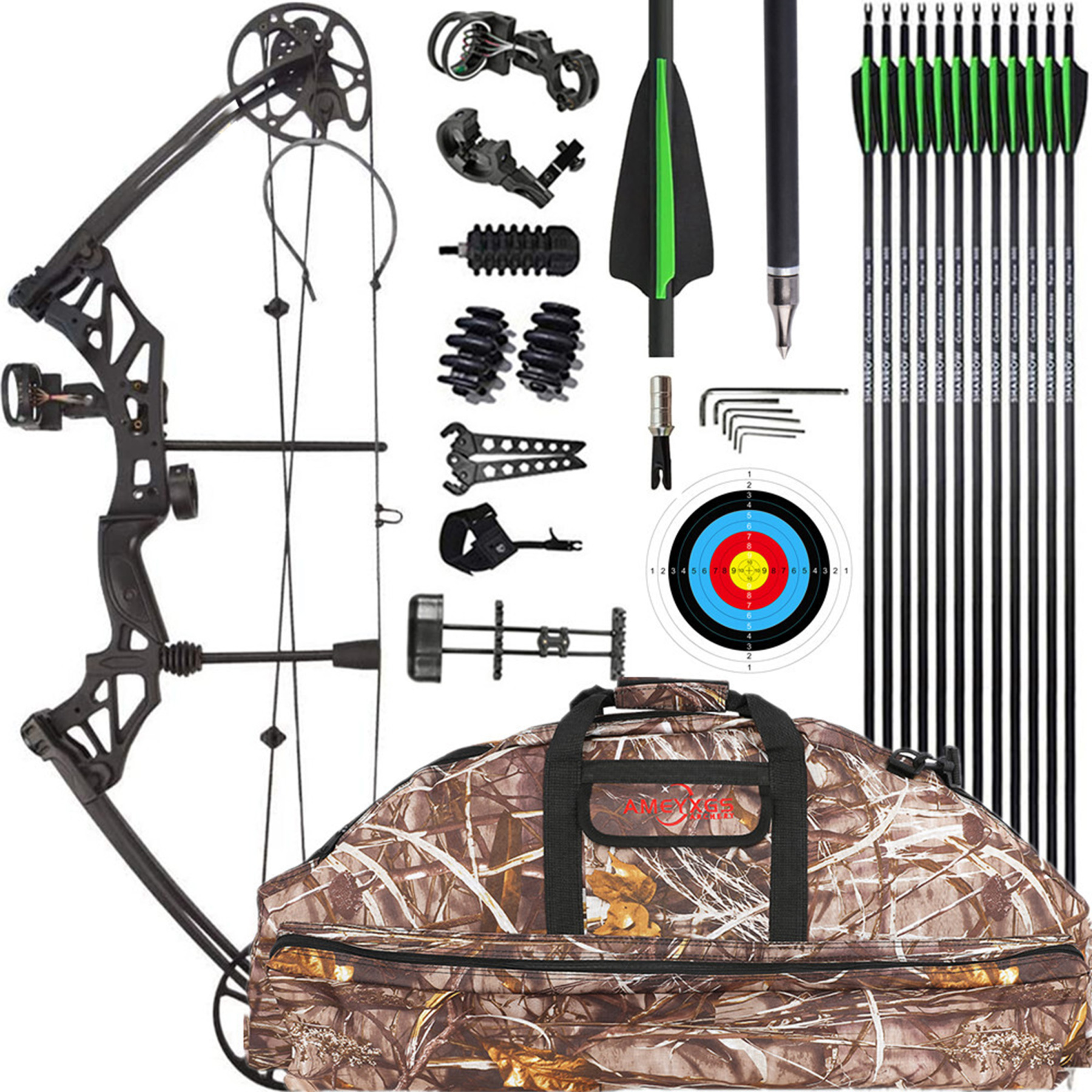 Archery KAIMEI Compound Bow Shooting 30-60LBS Target