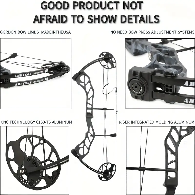 AMEYXGS Archery E8 Compound Bow Kit Deer Hunting