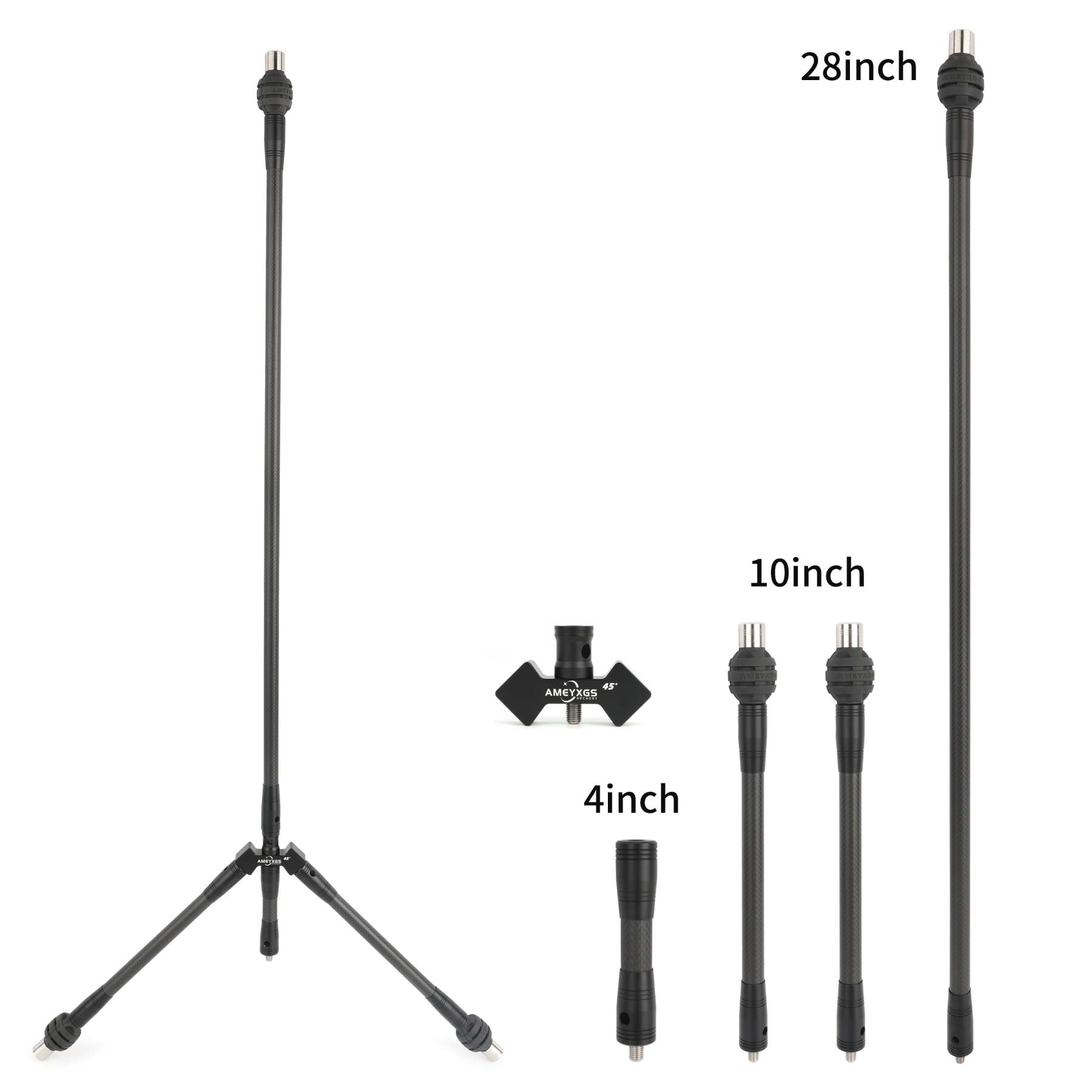 🎯AMEYXGS Archery Pro Recurve Bow Target Stabilizer 3K Carbon Long Stabilizer-AMEYXGS Archery