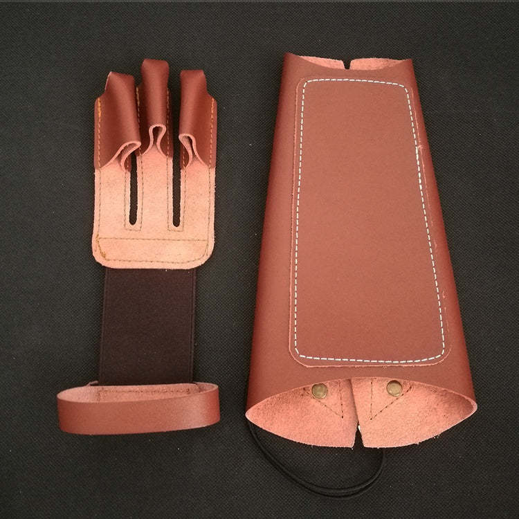 🎯Traditional Archery Arm Guard  Finger Golve for Recurve Longbow Outdoor-AMEYXGS Archery