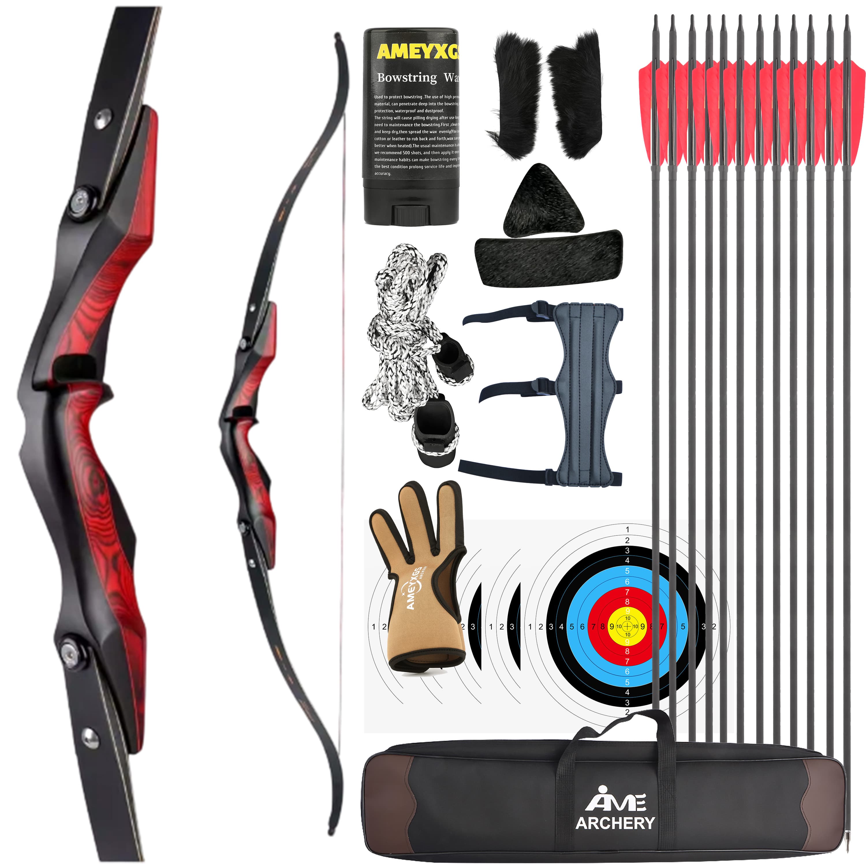 AMEYXGS Archery Recurve Bow Shooting Target 25-50lbs