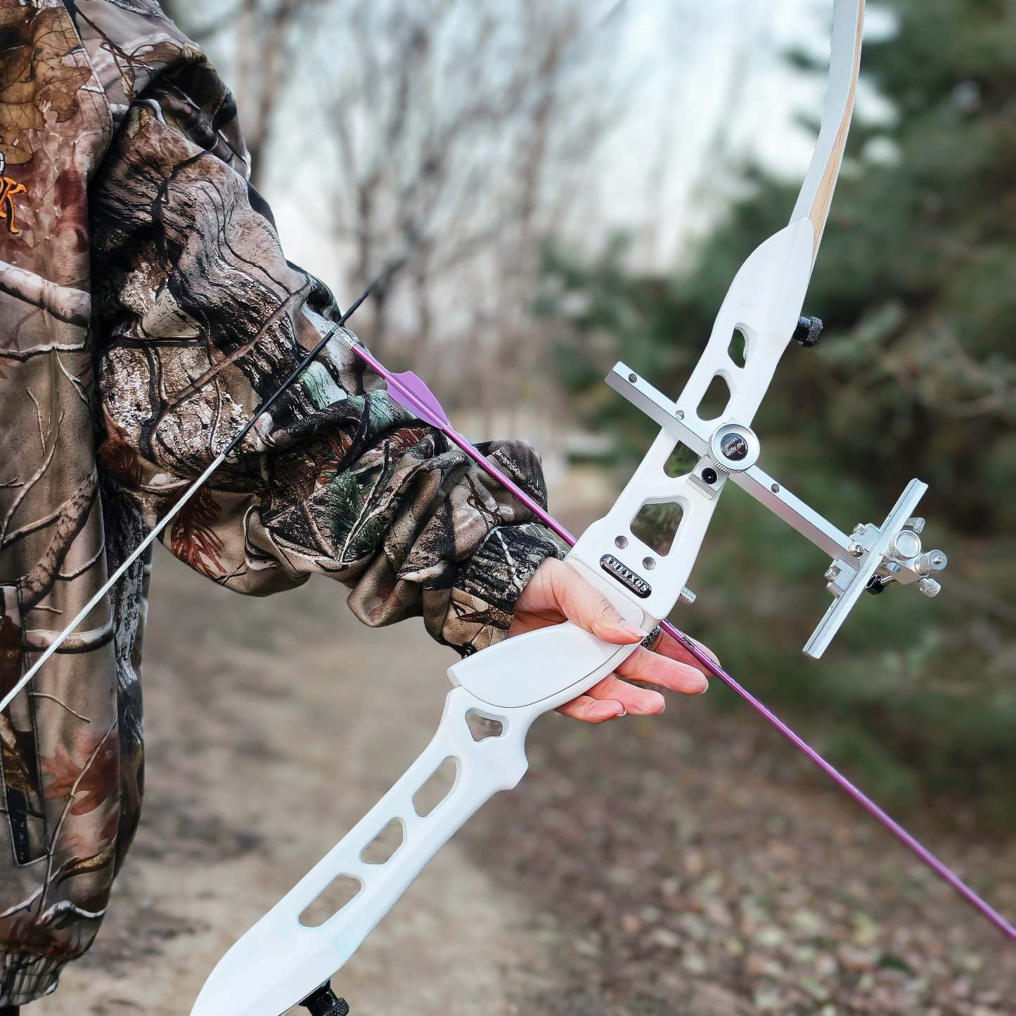 🎯Archery Recurve Bow Sight with Optical Fiber Pin Sight for Target Practice-AMEYXGS Archery