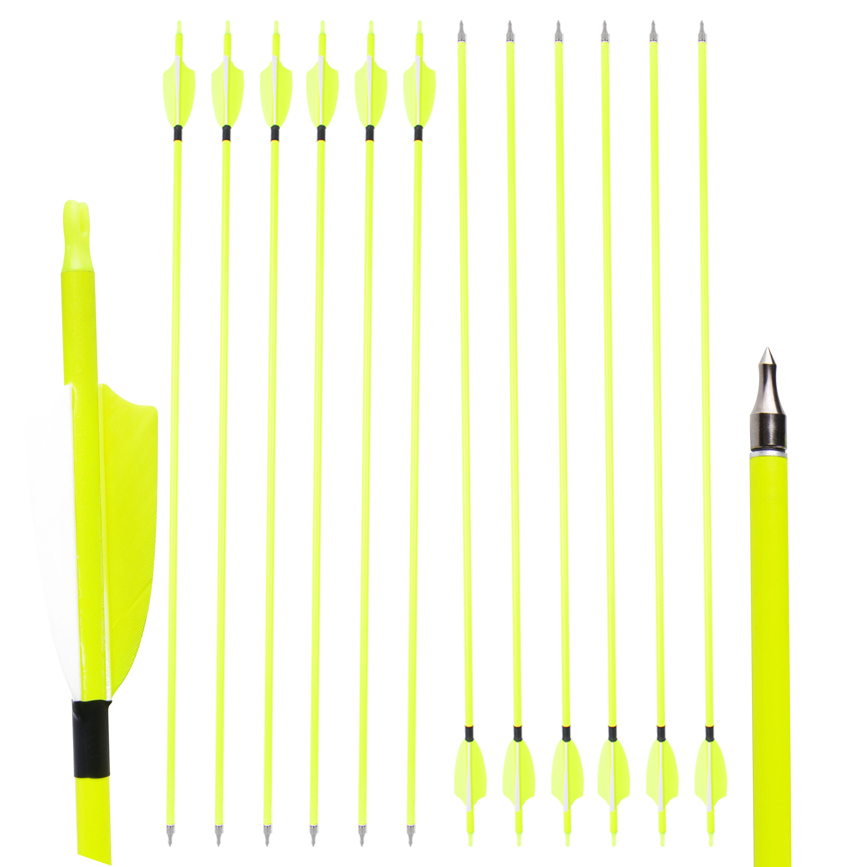 AMEYXGS Archery Spine500 600 Carbon Arrow for Hunting Target