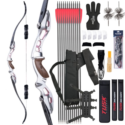 AMEYXGS Takedown Recurve Bow Kit 20-55bs Shooting Archery