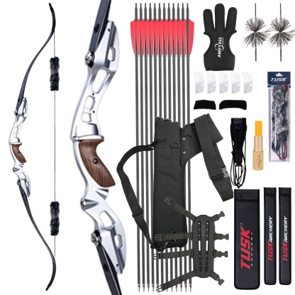 AMEYXGS Takedown Recurve Bow Kit 20-55bs Shooting Archery