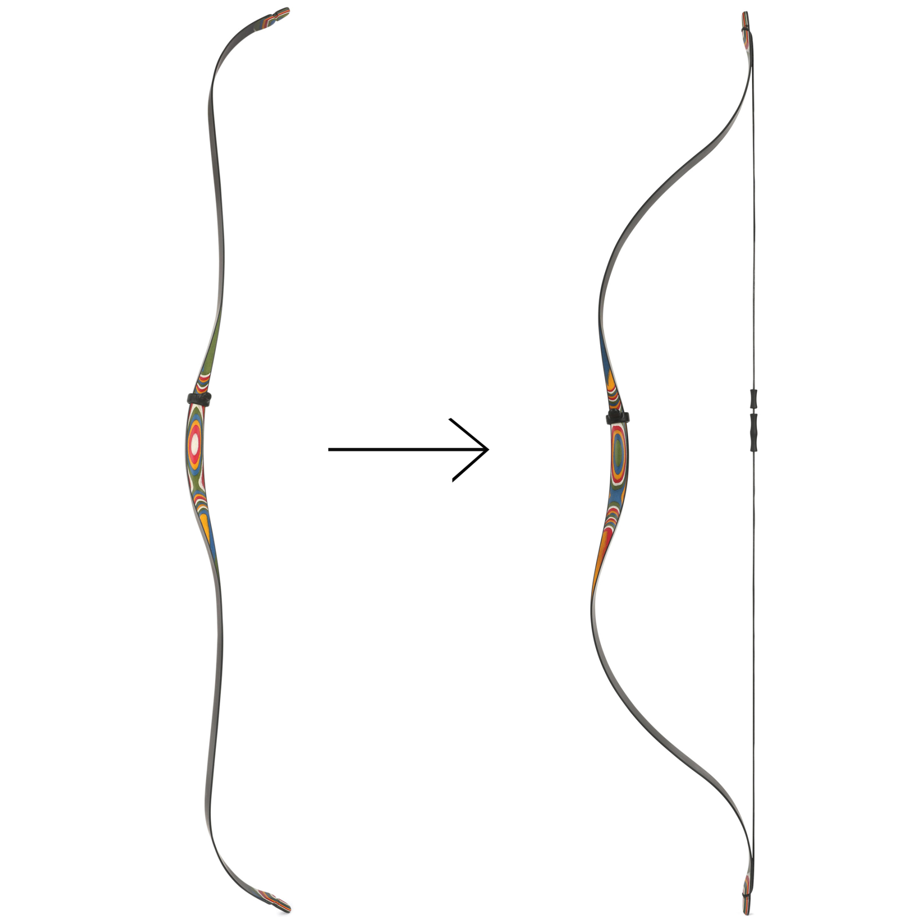 AMEYXGS Archery Traditional Recurve Bows for Adults & Youth Target（10-15 lbs）