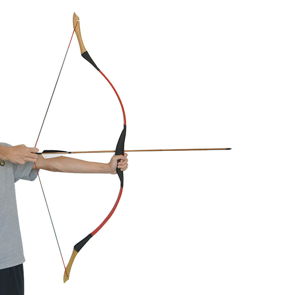 🎯25-55lbs Traditional Longbow Recurve Bow Horse-AMEYXGS Archery