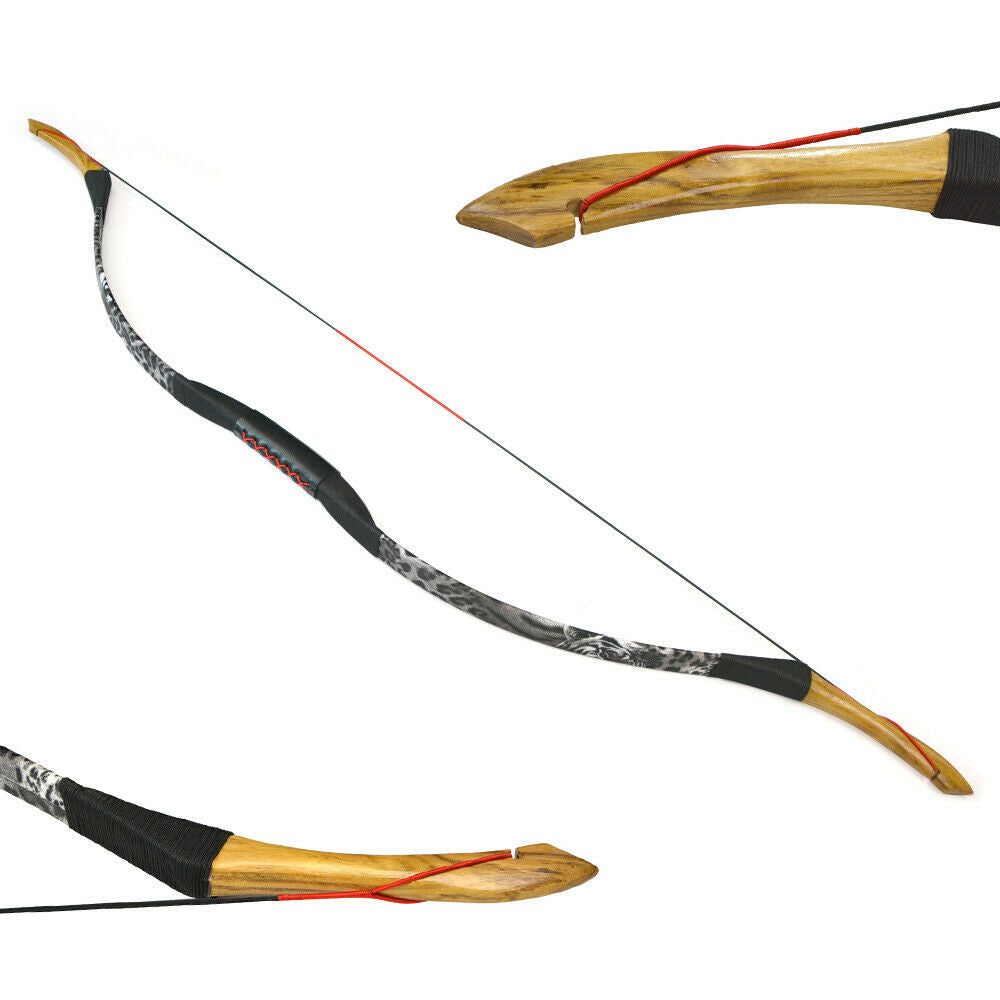 🎯25-55lbs Traditional Longbow Recurve Bow Horse-AMEYXGS Archery