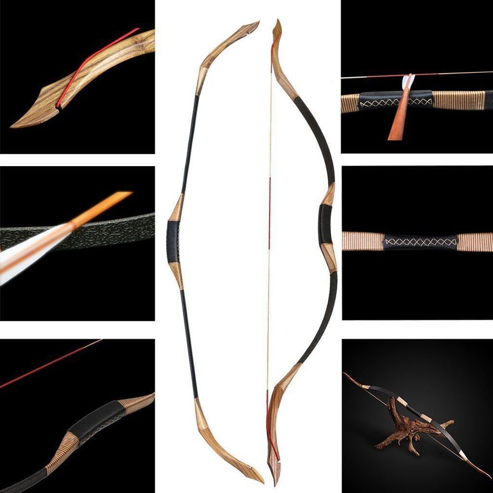 🎯Archery Traditional Recurve Bow & 12x Arrows Hunting-AMEYXGS Archery