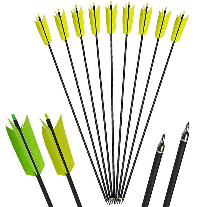 🎯 AMEYXGS Carbon Arrows FLU-FLU Feather Archery Traditional Bow-AMEYXGS Archery