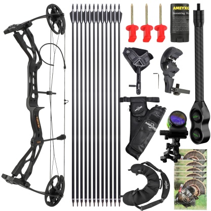 AMEYXGS M133 Compound Bow 0-70LBS Archery Kit with Accessories 