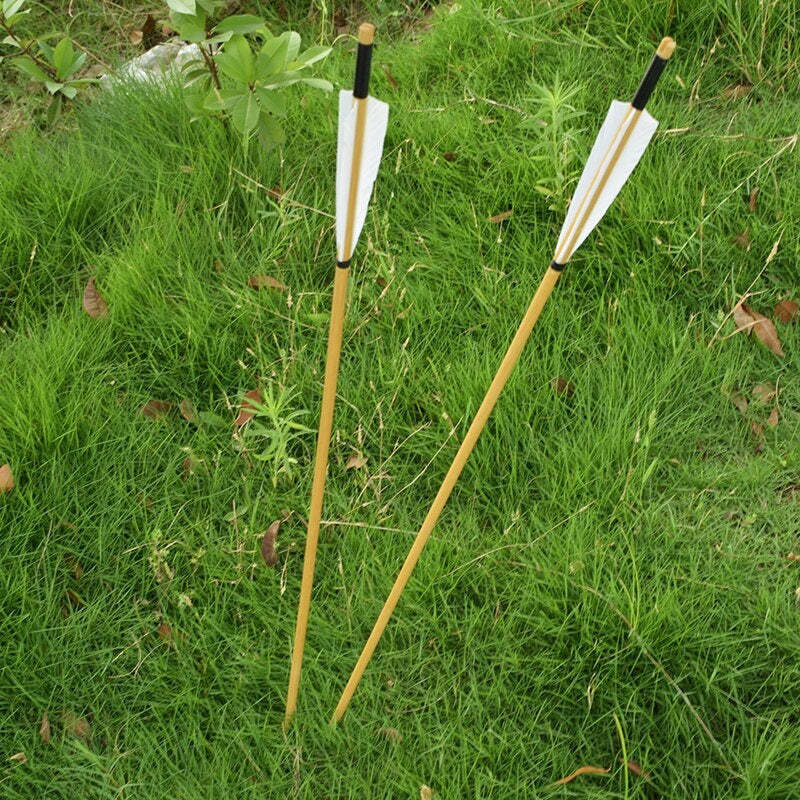 🎯Archery Handmade Turkey Feather Wood Arrows-AMEYXGS Archery