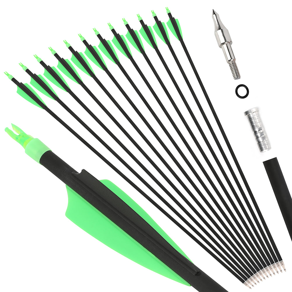 AMEYXGS Archery 30'' Carbon Arrow 500 Spine 3D Hunting Target-AMEYXGS Archery