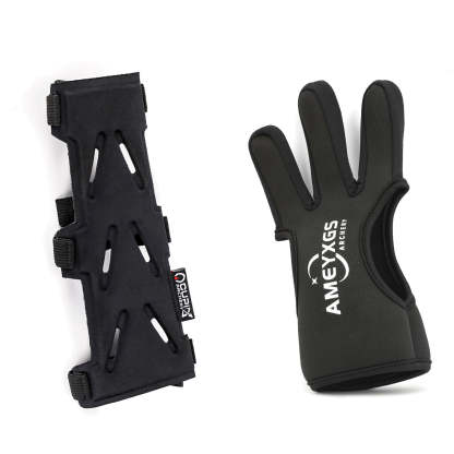 🎯AMEYXGS Archery Glove and Archery Arm Guard Set-AMEYXGS Archery