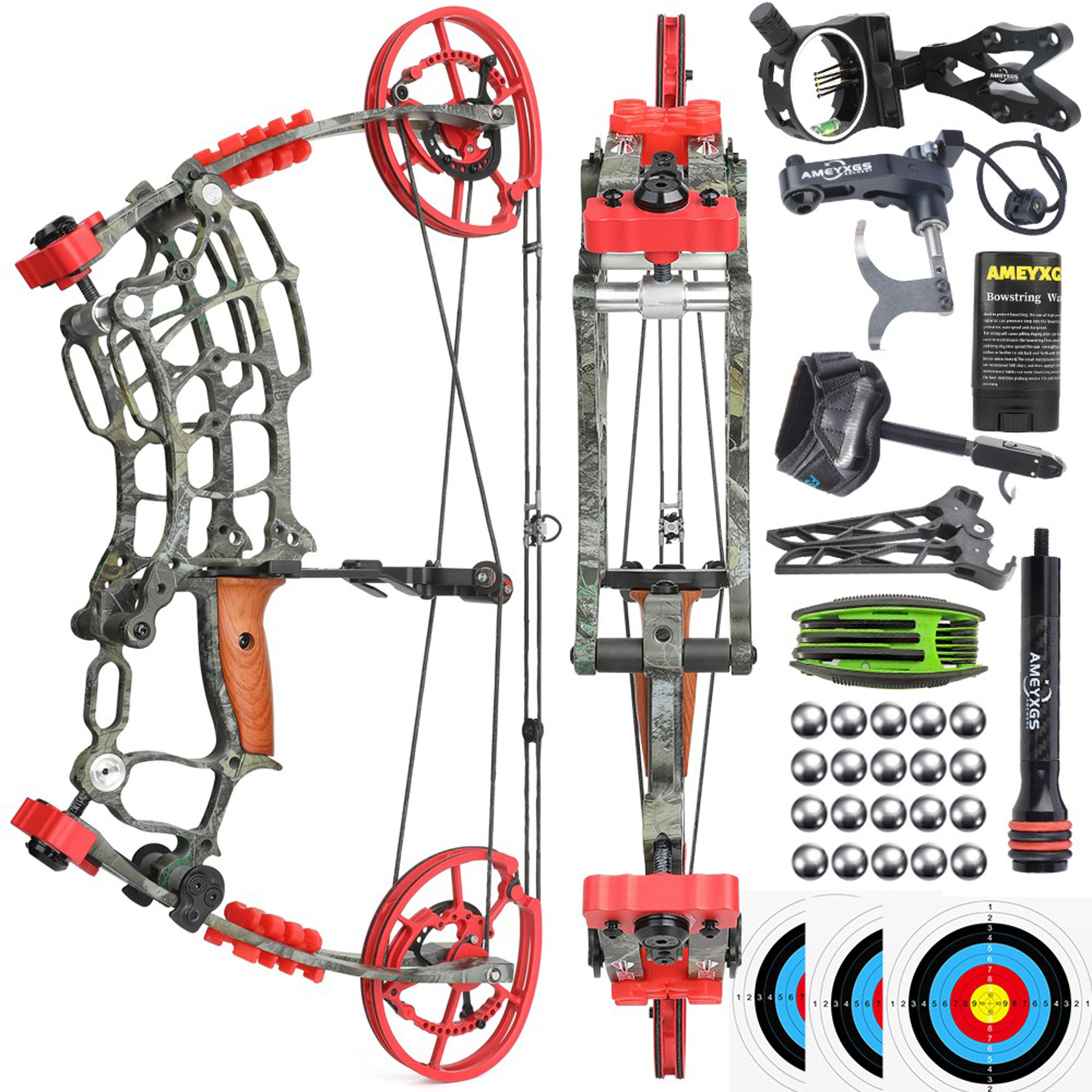 Dual-Use Compound Bow 30-70 lbs Hunting & Target Archery