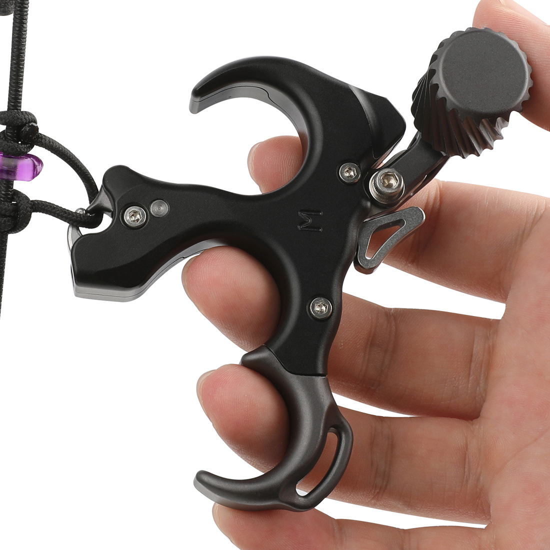 Aluminum Alloy UV Button Release Aid with Wrist Straps, 3&4 Finger Thumb Adjustment 