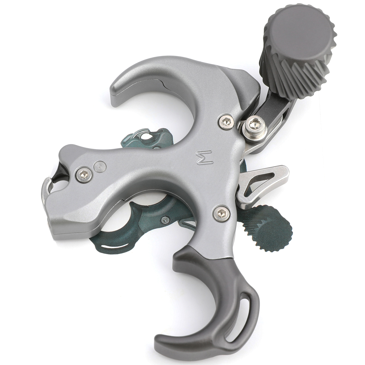 Aluminum Alloy UV Button Release Aid with Wrist Straps, 3&4 Finger Thumb Adjustment 