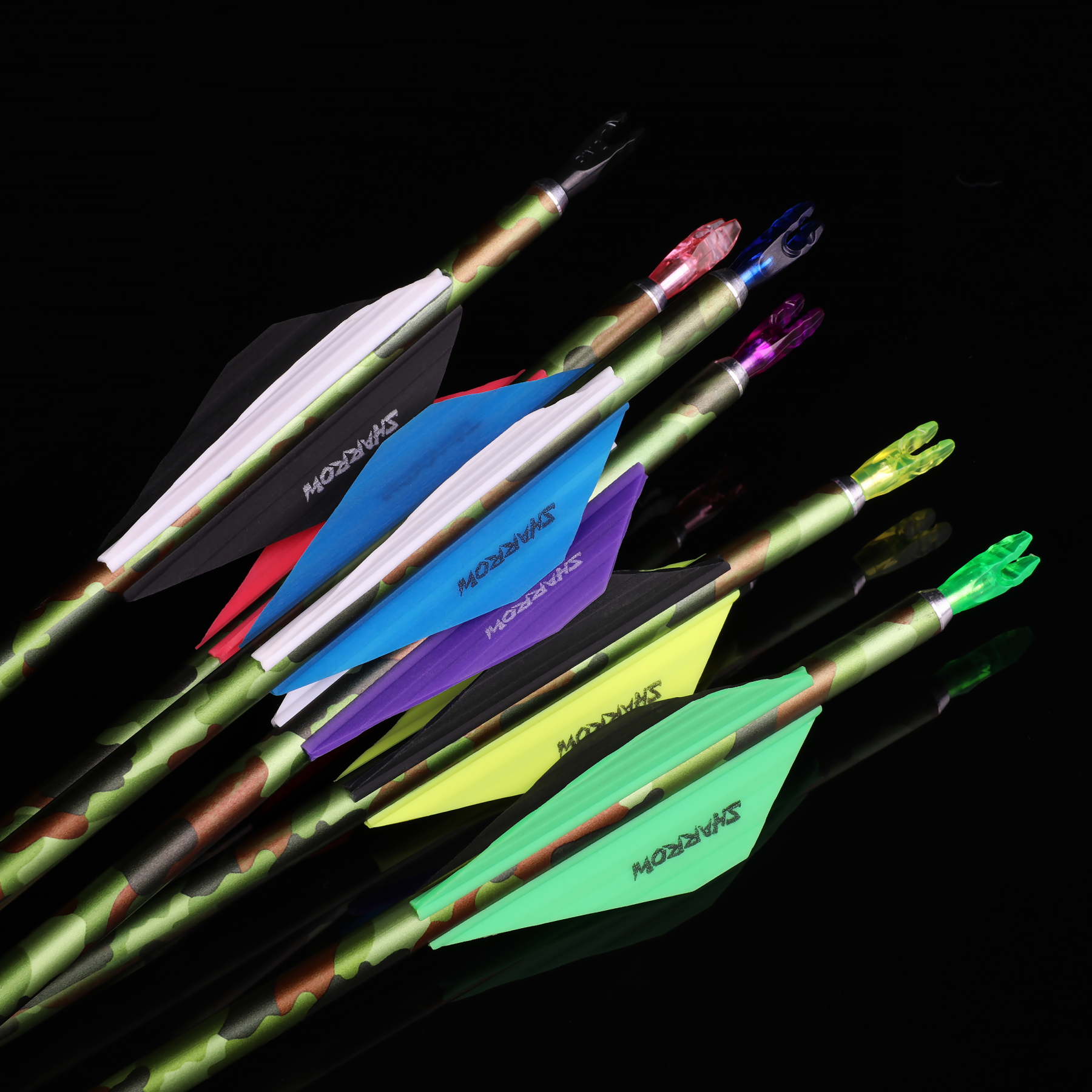 Camo Hunter Carbon Arrows with with Beiter Nock (12pcs/Box)