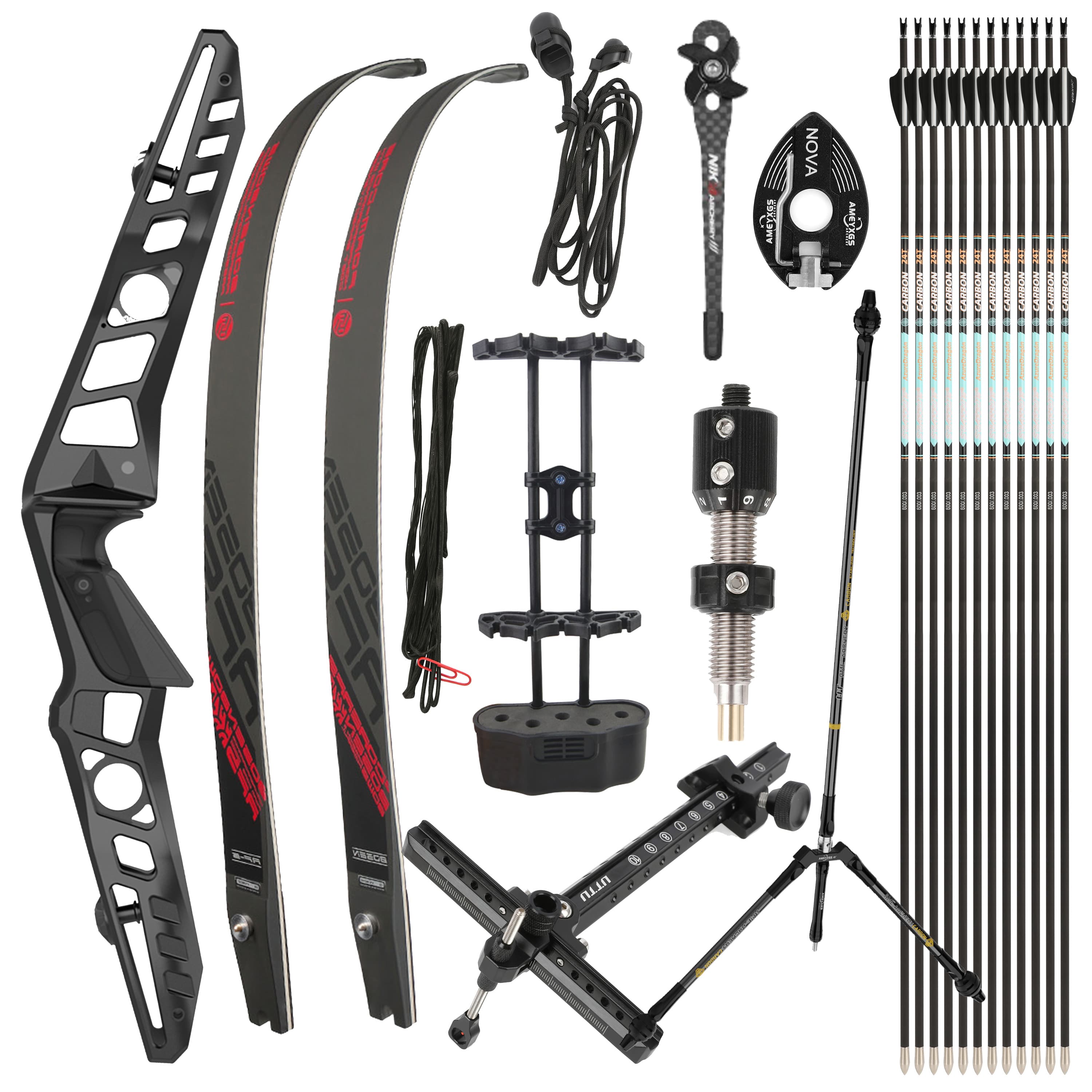 Archery 64inch Recurve Bow Hunting 20-60lbs Takedown Bow