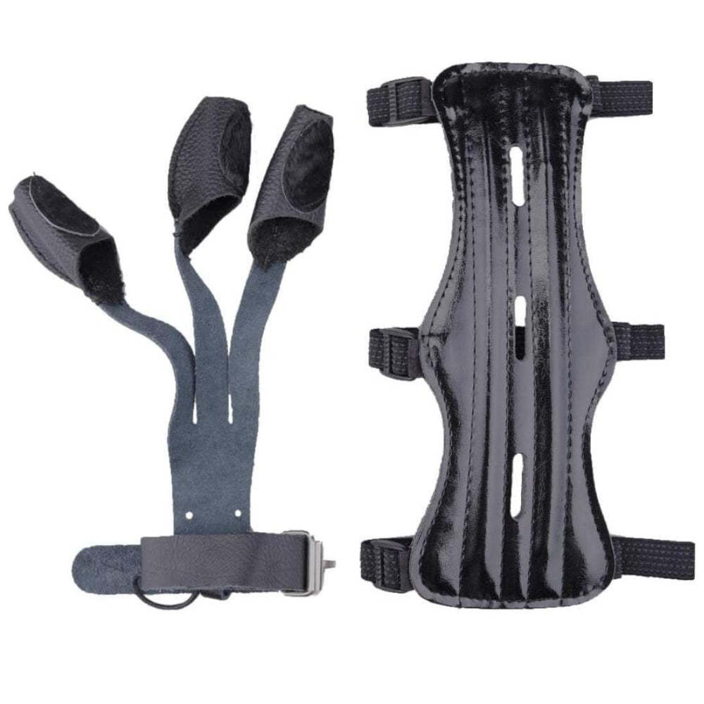 🎯Archery Arm Guard + 3 Finger Glove Protective-AMEYXGS Archery