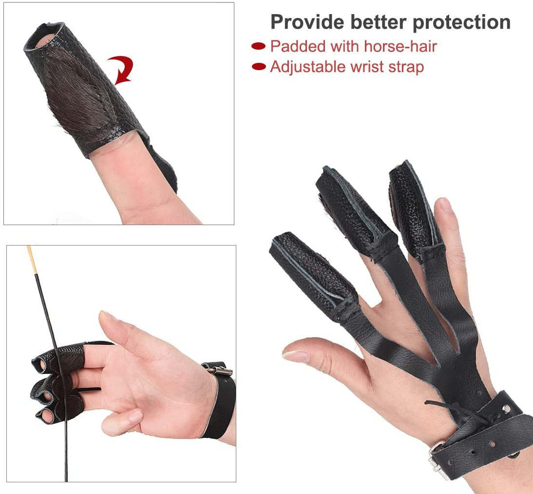 🎯Archery Arm Guard + 3 Finger Glove Protective-AMEYXGS Archery