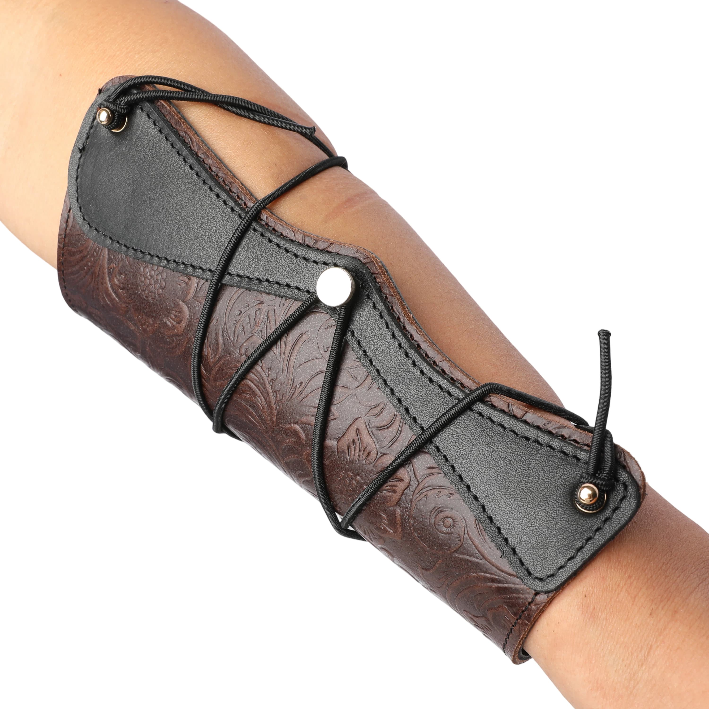 Archery Arm Guard Arrow Quiver Synthetic Leather Protective Shooting