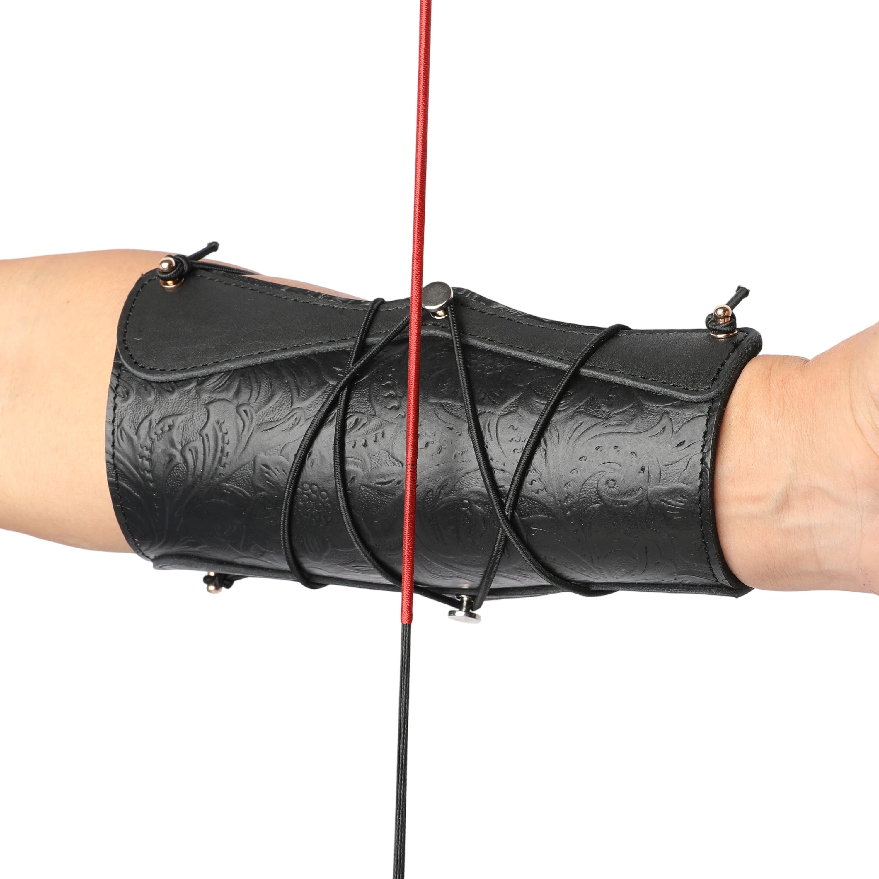 Archery Arm Guard Arrow Quiver Synthetic Leather Protective Shooting