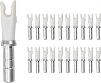 Archery Arrow Nocks ID 4.2mm/.165" Aluminium Insert Tail （20/Set)