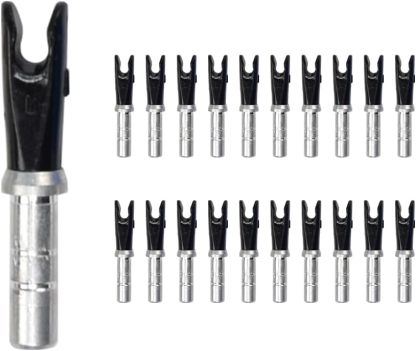 Archery Arrow Nocks ID 4.2mm/.165" Aluminium Insert Tail （20/Set)