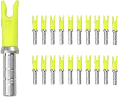 Archery Arrow Nocks ID 4.2mm/.165" Aluminium Insert Tail （20/Set)