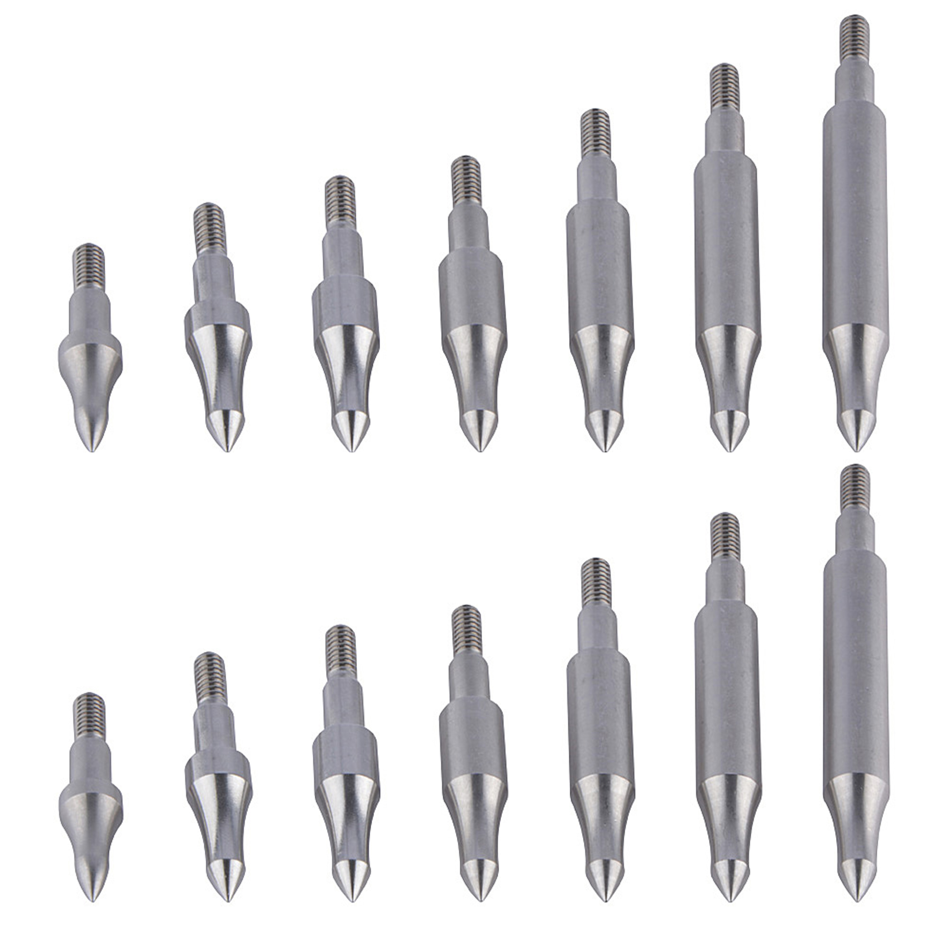 Archery Arrowhead 100-300gr Screw In Point Hunting 12X 
