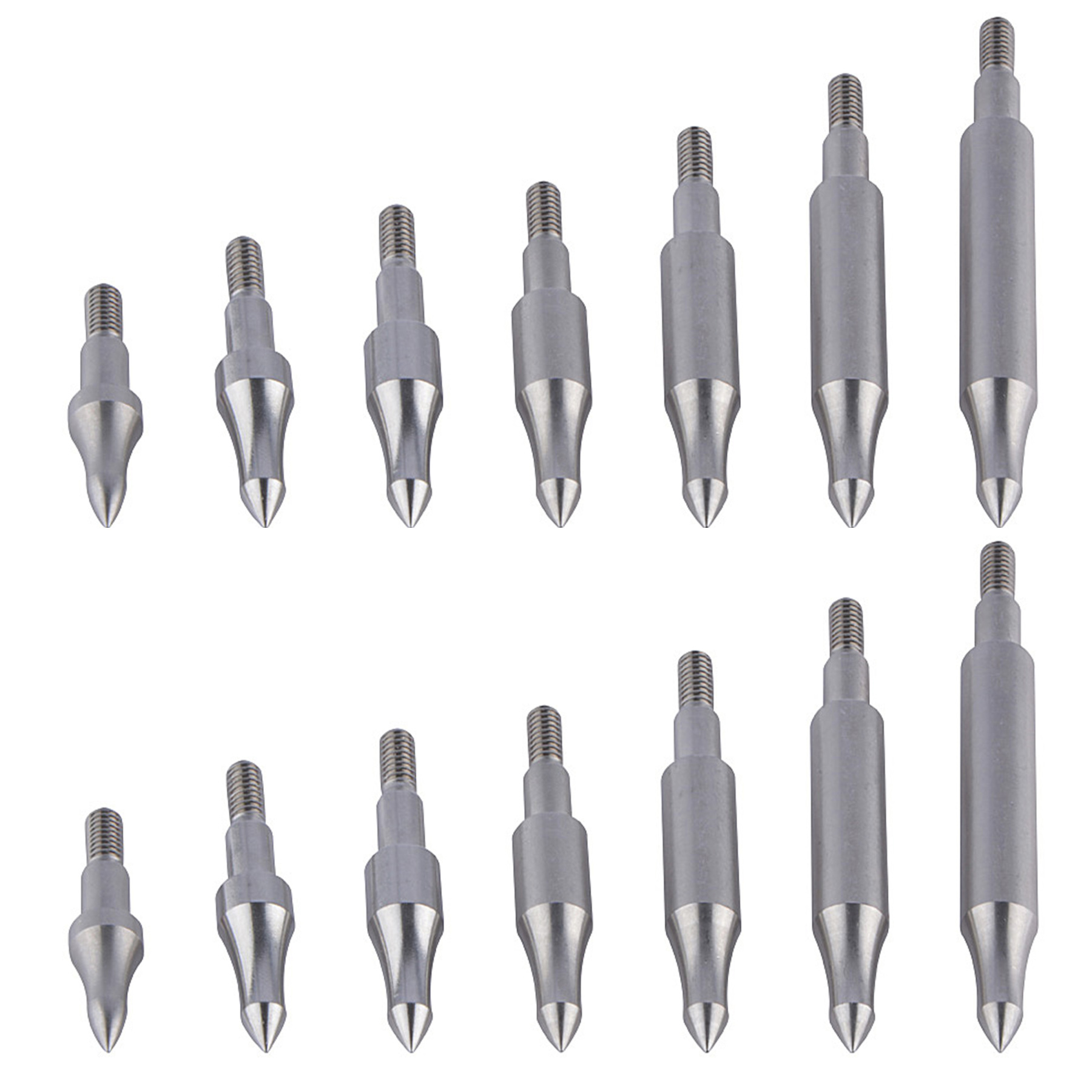 Archery Arrowhead 100-300gr Screw In Point Hunting 12X 