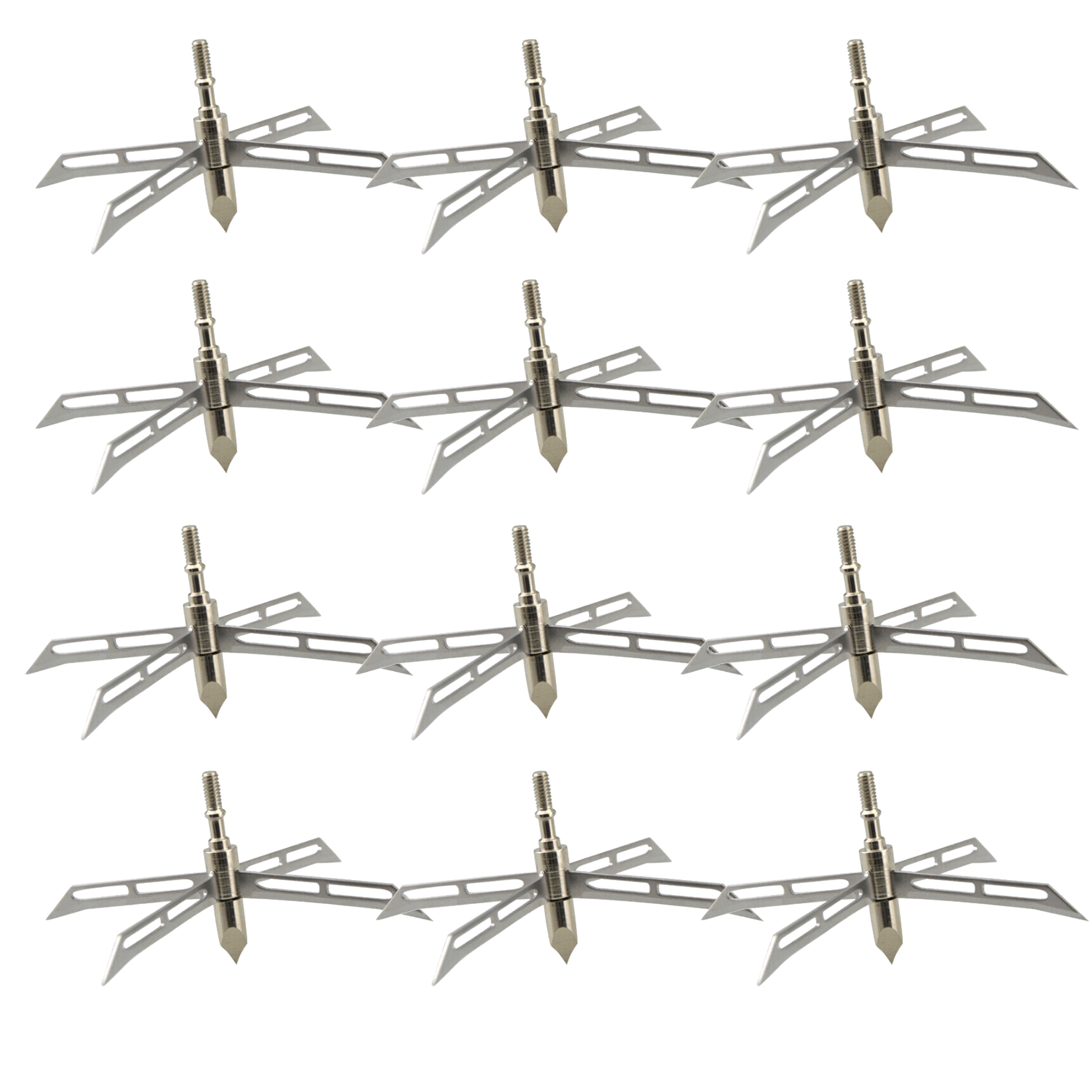 Archery Broadhead 4 Fixed Blade Hunting Tips 186grain Arrowhead