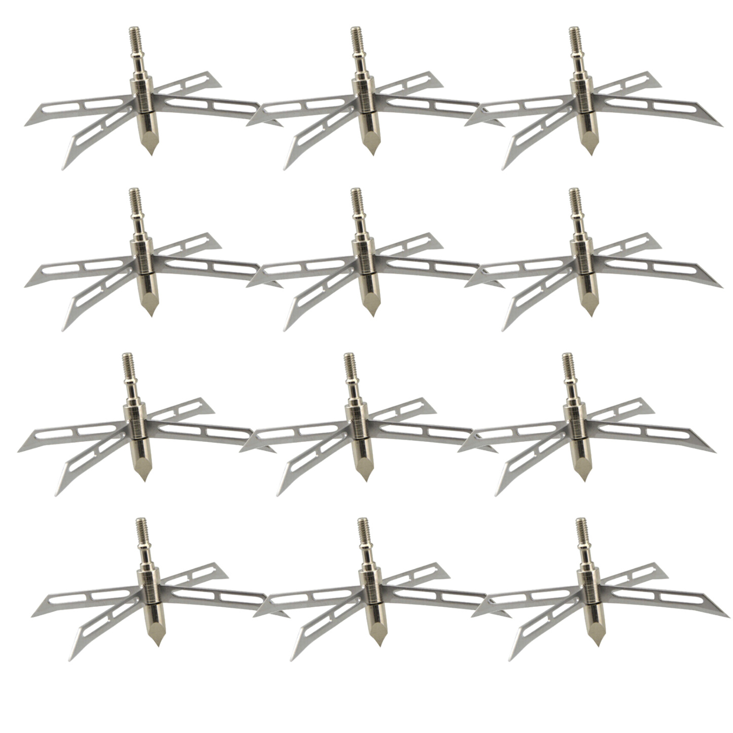 Archery Broadhead 4 Fixed Blade Hunting Tips 186grain Arrowhead