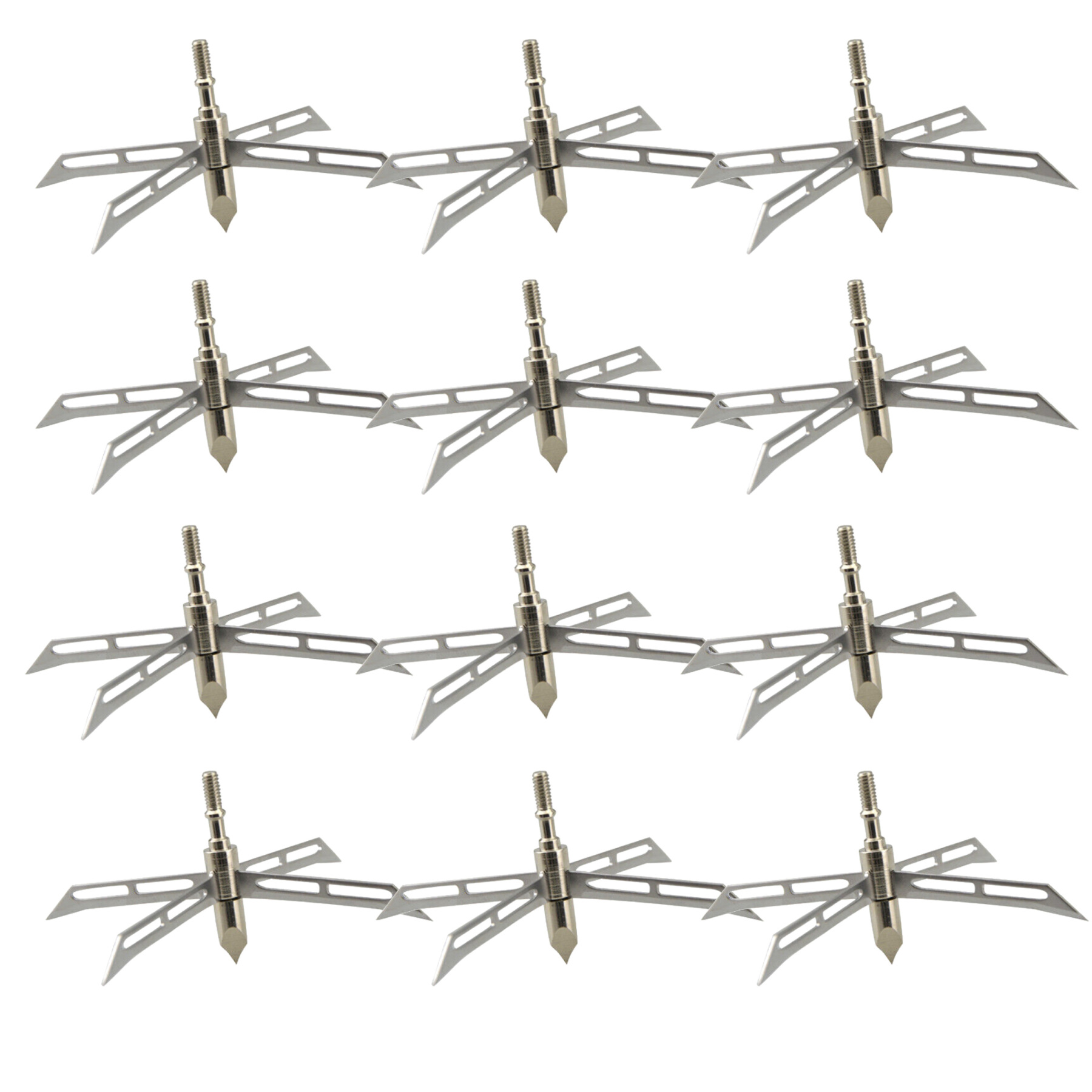 Archery Broadhead 4 Fixed Blade Hunting Tips 186grain Arrowhead