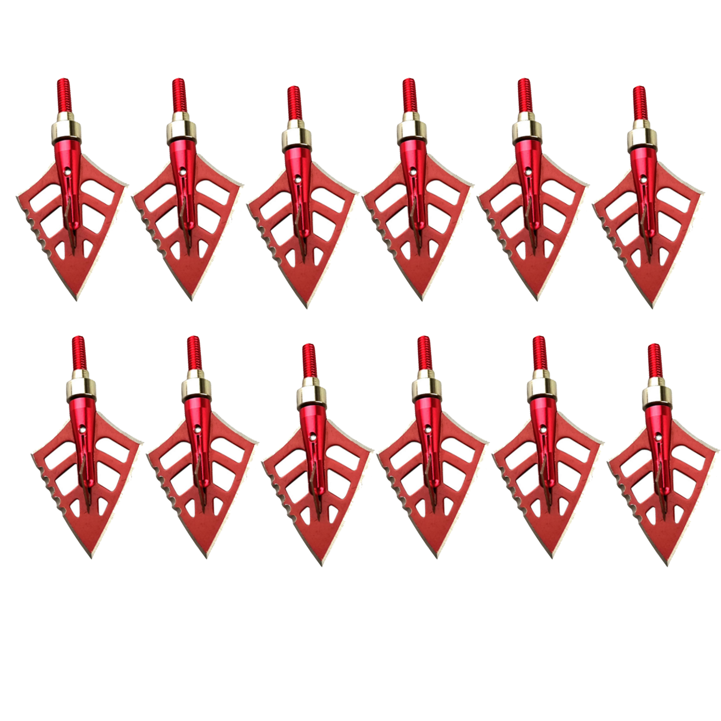 Archery Broadheads 125gr 4Blade Arrowheads Screw Tips Hunting