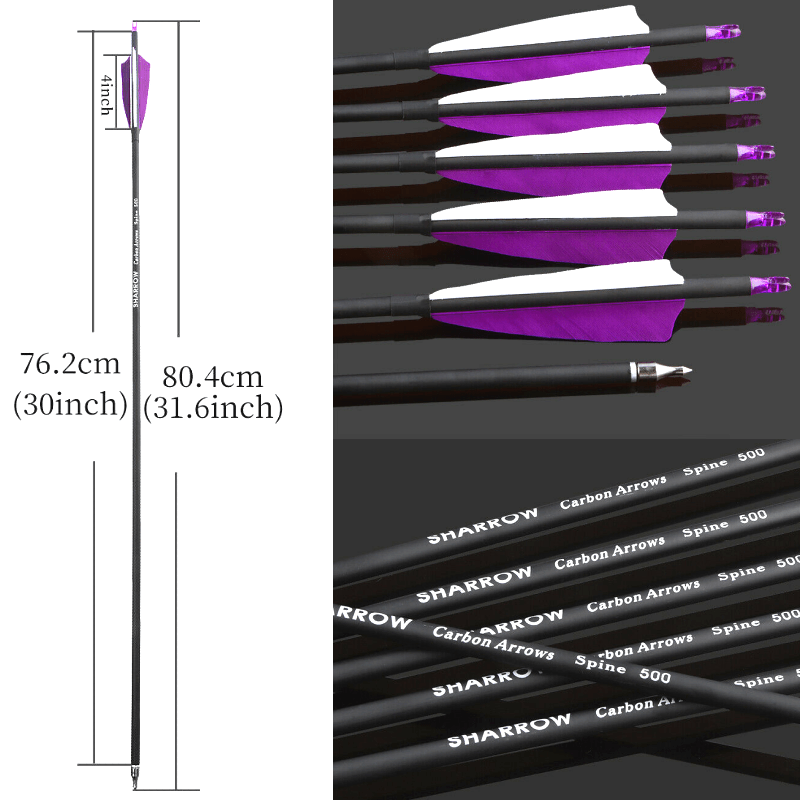 🎯Archery Carbon Arrow for Hunting Shooting-AMEYXGS Archery