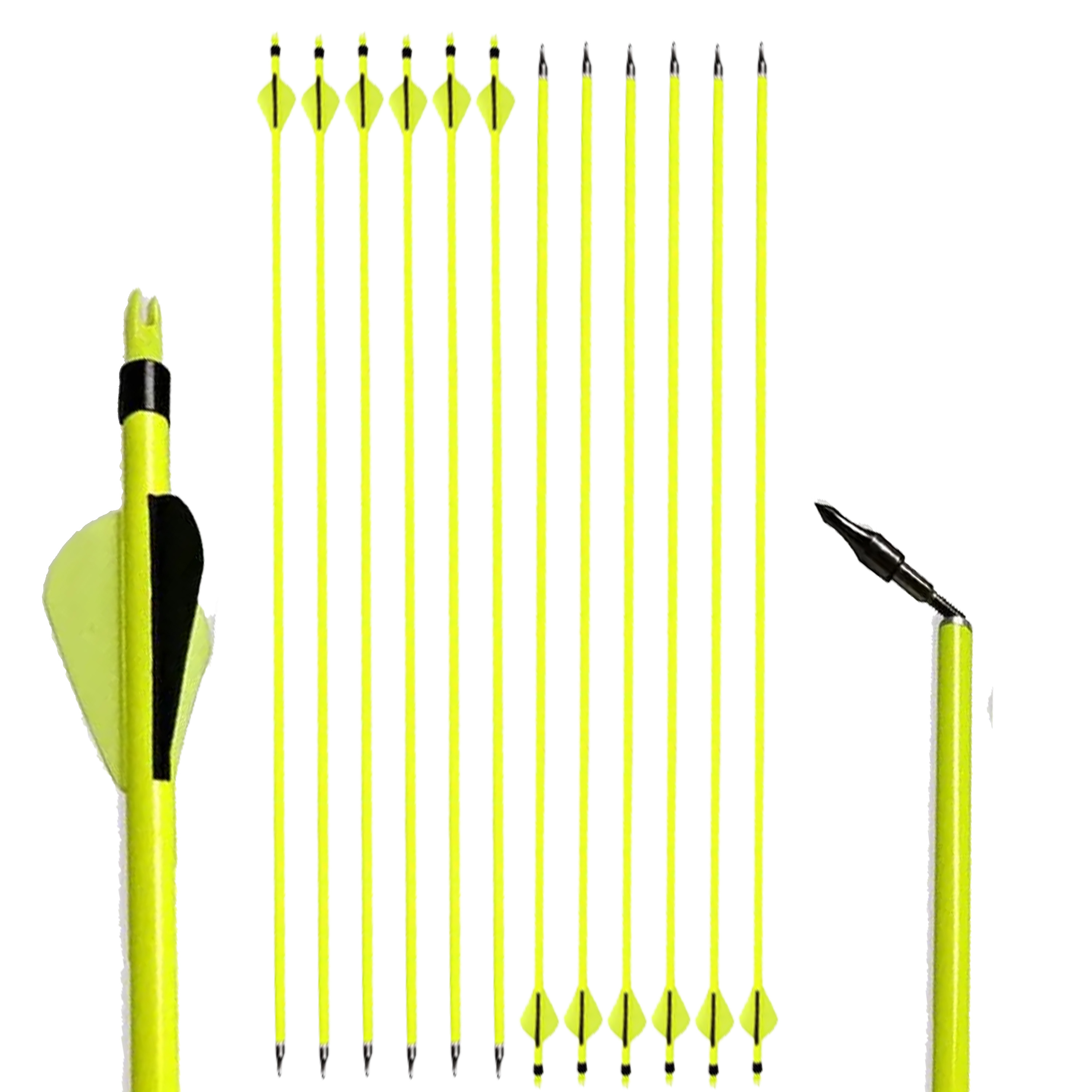 Fluorescent Hunting Arrows ，Autumn Hunting Arrows Pack