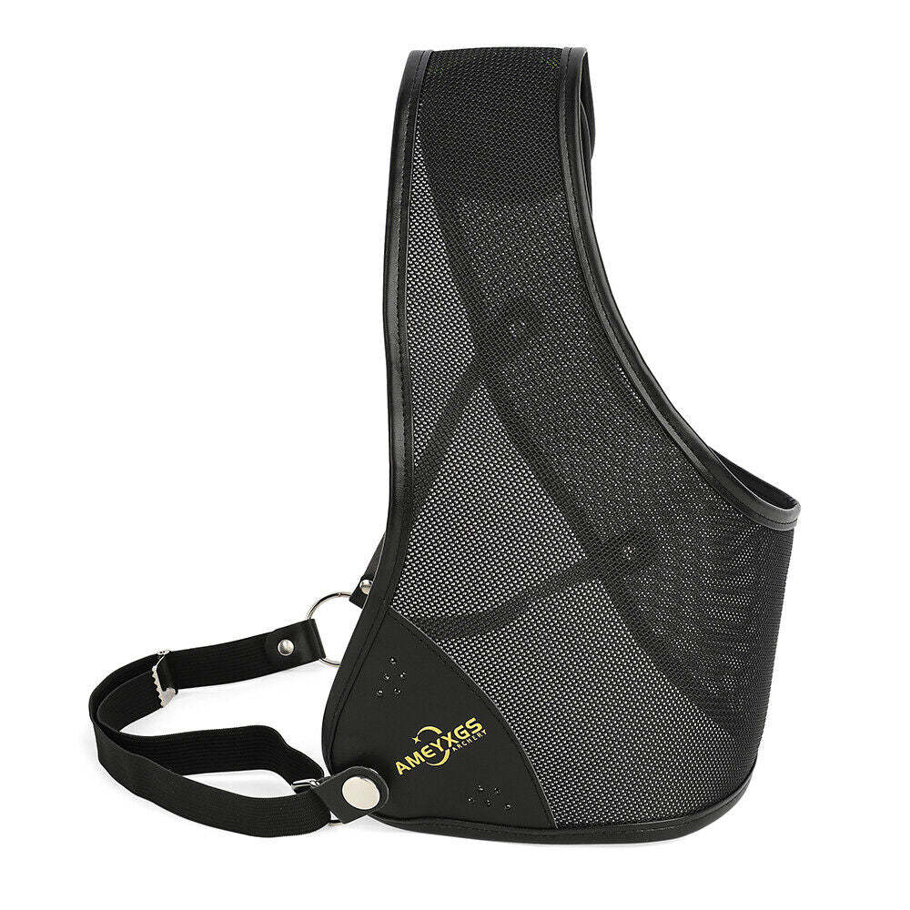 🎯Archery Chest Guard Cowhide Chest Protectors Left Side Adjustable Safety-AMEYXGS Archery