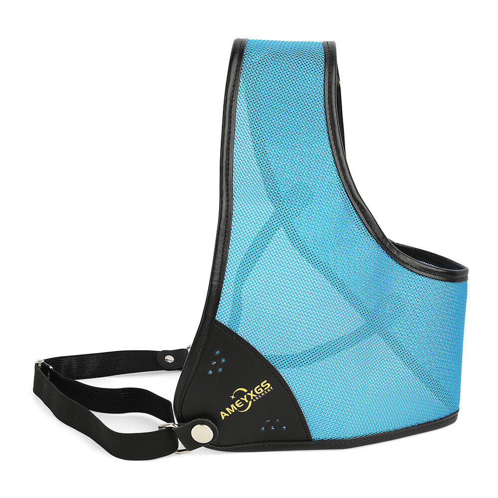 🎯Archery Chest Guard Cowhide Chest Protectors Left Side Adjustable Safety-AMEYXGS Archery