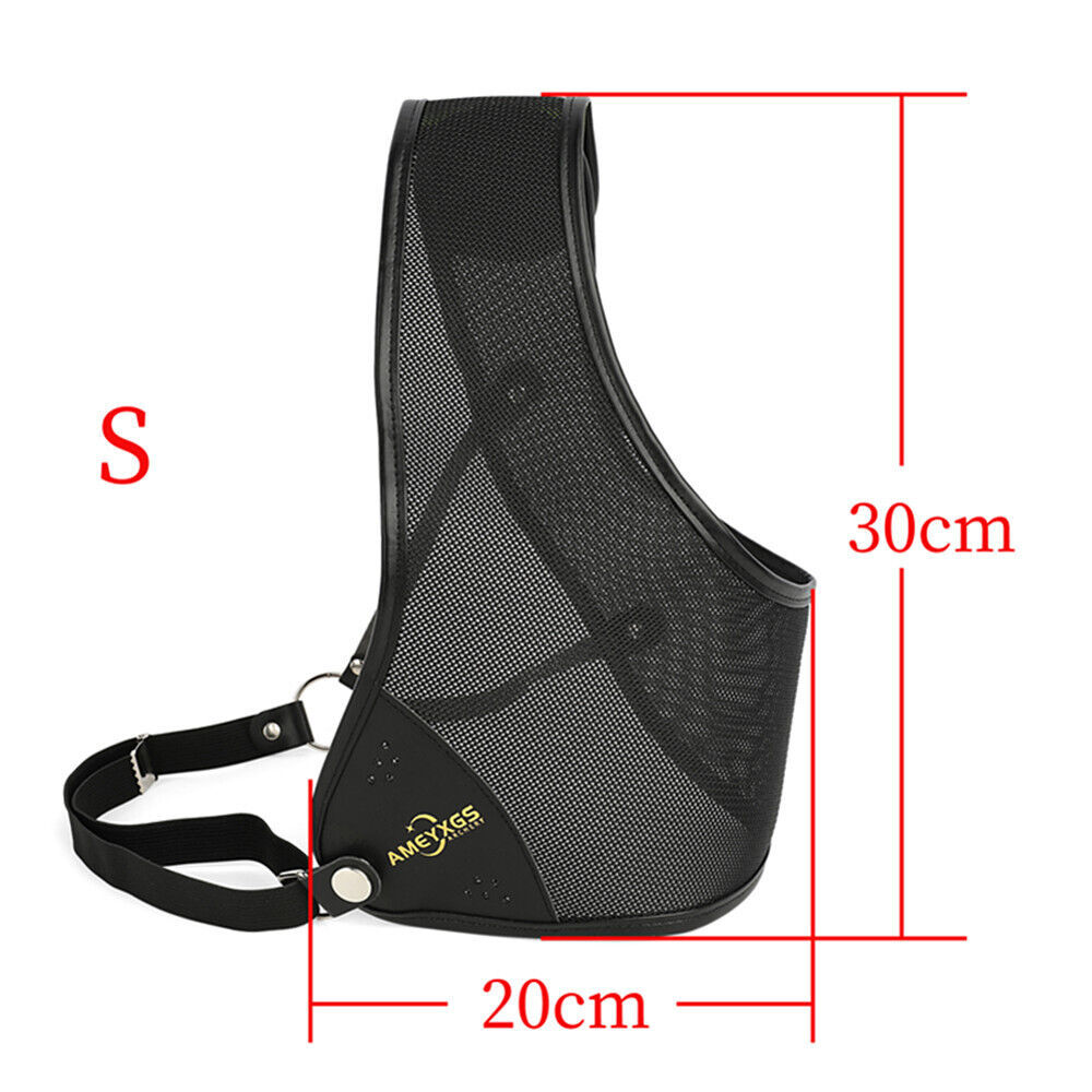 🎯Archery Chest Guard Cowhide Chest Protectors Left Side Adjustable Safety-AMEYXGS Archery