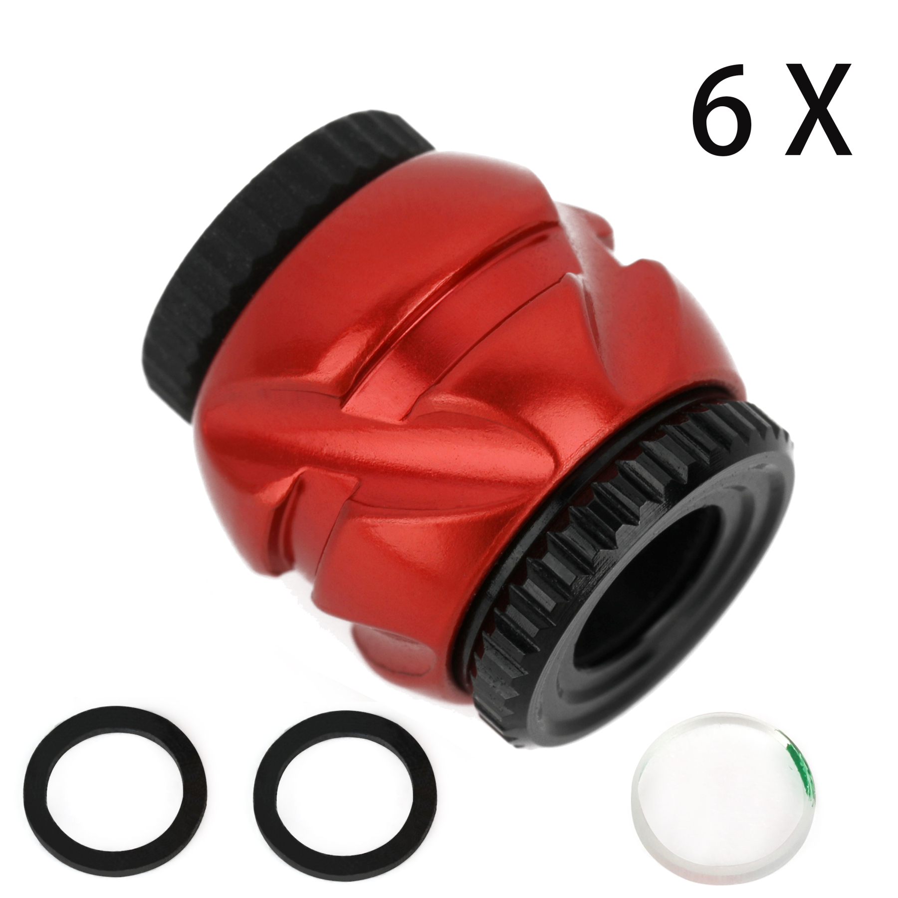 Archery Compound Bow Peep Sight with 4X 6X 8X Clarifier Lens