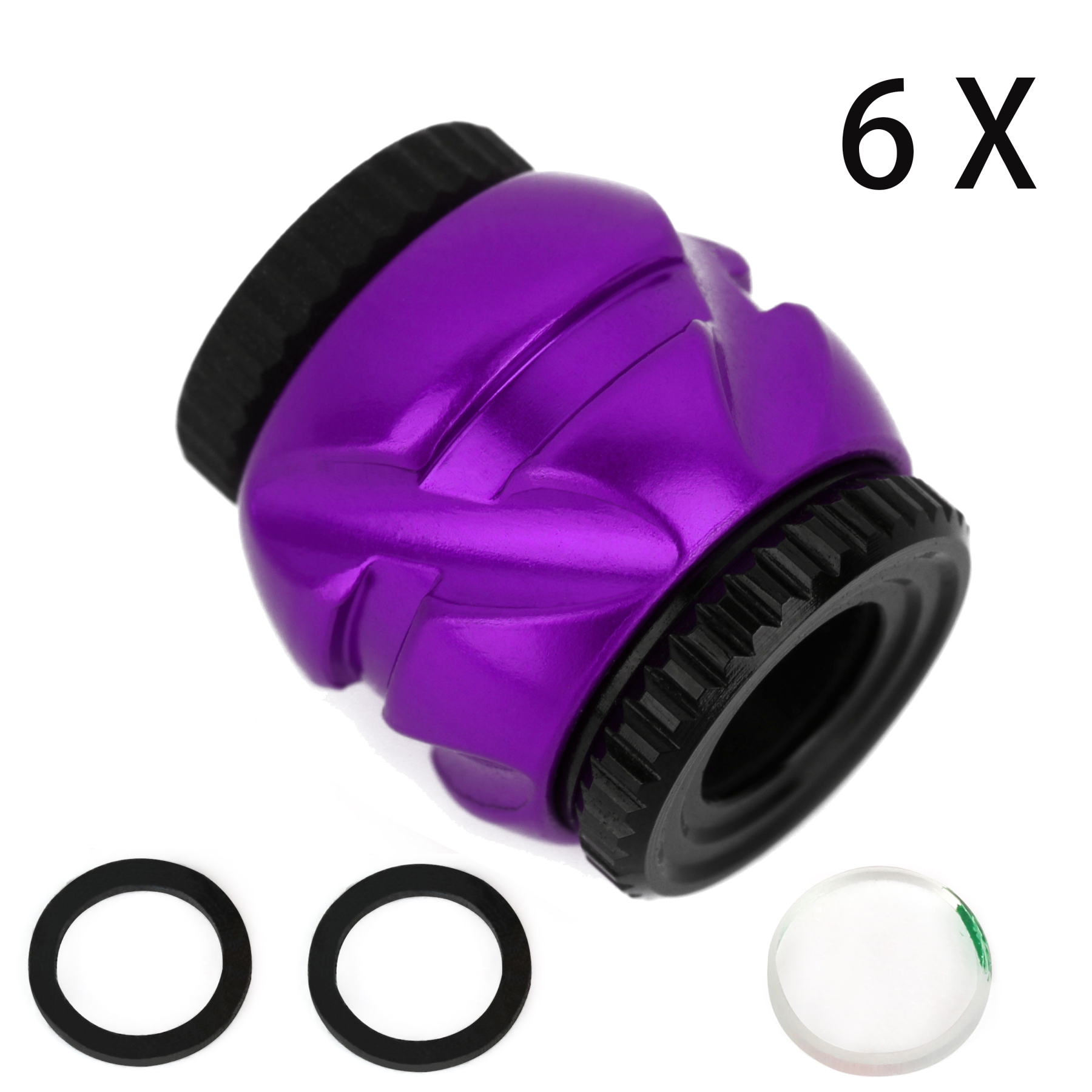 Archery Compound Bow Peep Sight with 4X 6X 8X Clarifier Lens