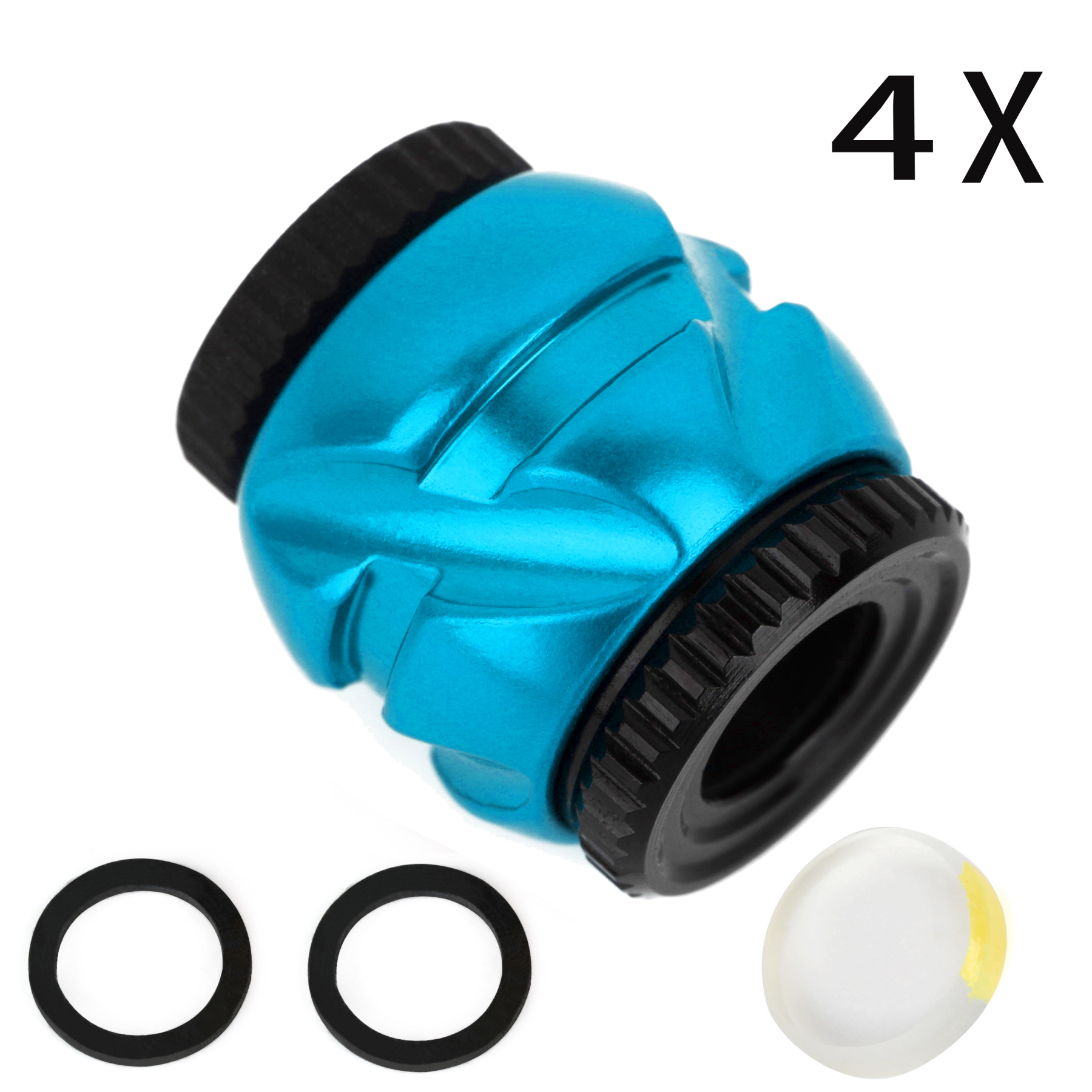 Archery Compound Bow Peep Sight with 4X 6X 8X Clarifier Lens