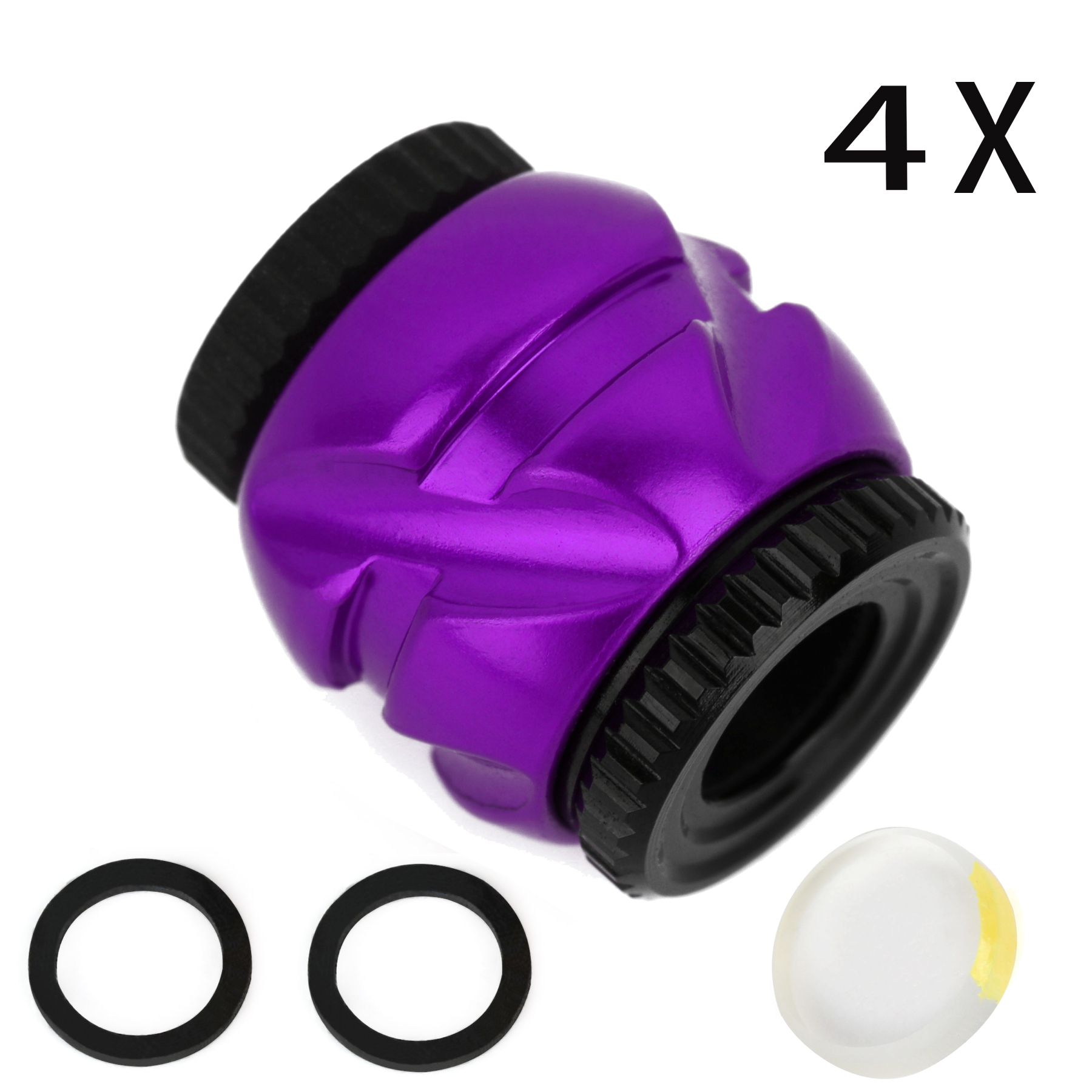 Archery Compound Bow Peep Sight with 4X 6X 8X Clarifier Lens