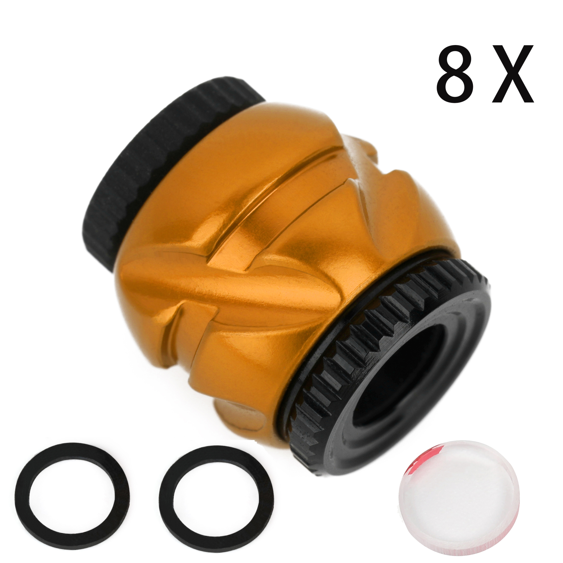 Archery Compound Bow Peep Sight with 4X 6X 8X Clarifier Lens