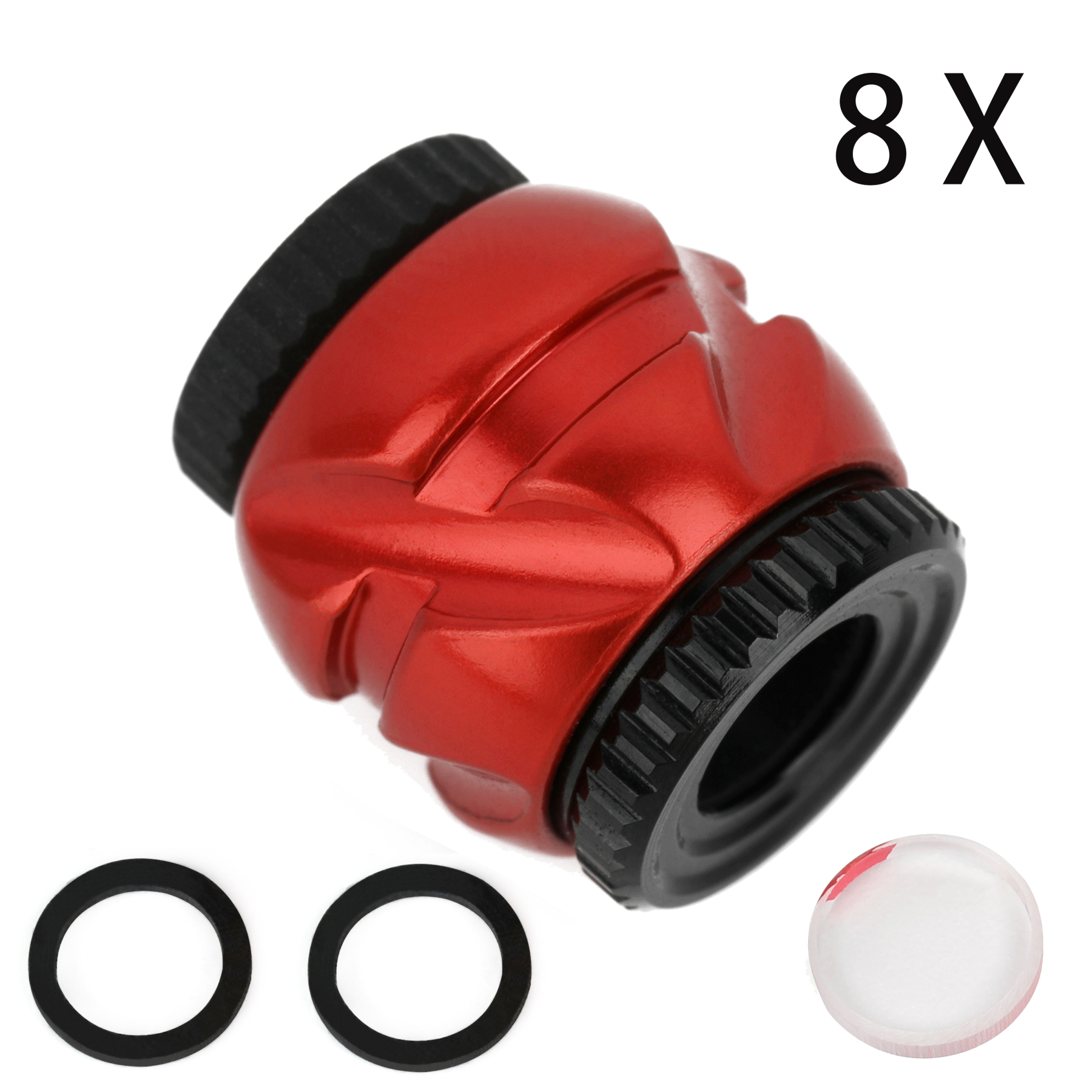 Archery Compound Bow Peep Sight with 4X 6X 8X Clarifier Lens