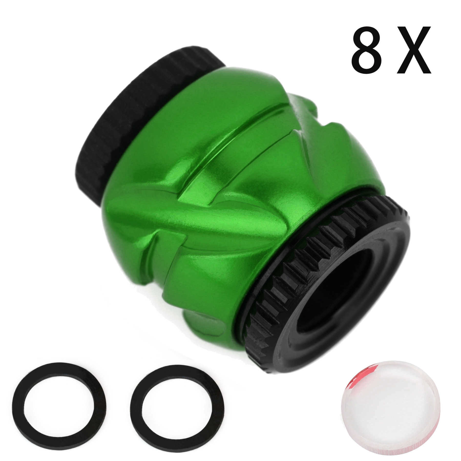 Archery Compound Bow Peep Sight with 4X 6X 8X Clarifier Lens