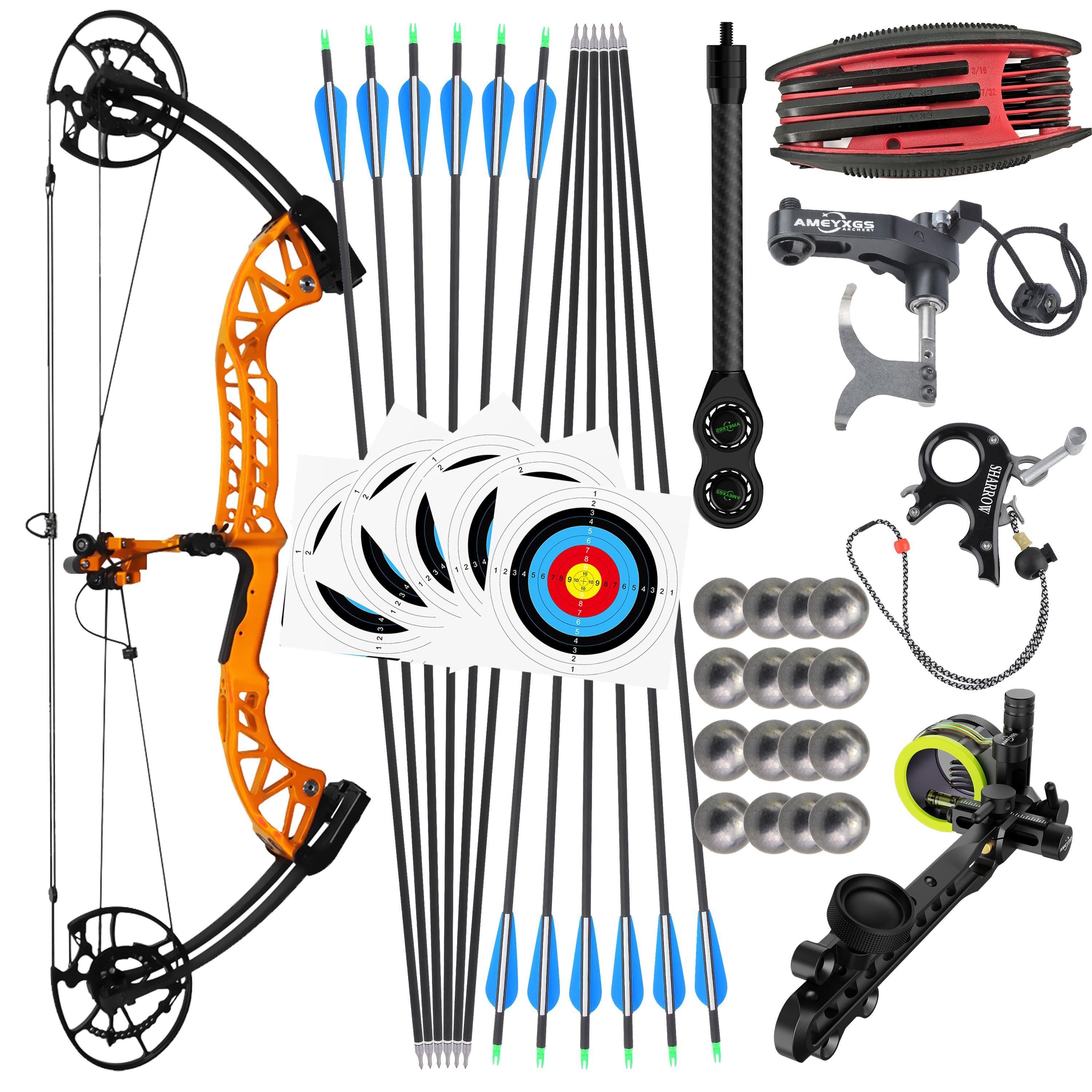 Archery Compound Bow for Hunting Target 30-65lbs 80% Let Off