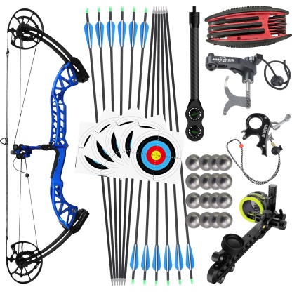 Archery Compound Bow for Hunting Target 30-65lbs 80% Let Off